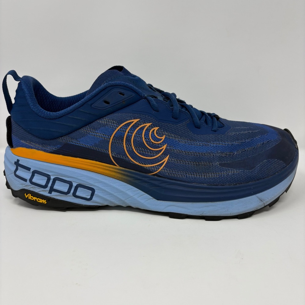 Topo Athletic M-Vista Men's Size 12 Navy Orange Athletic Trail Running Shoes
